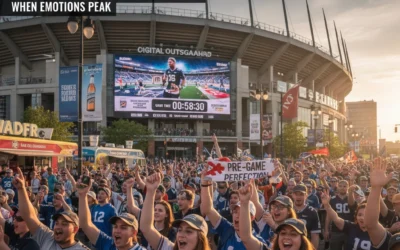 Stop Wasting Ad Spend on Empty Stadiums: How Pre-Game DOOH Targeting Captures Fans When Emotions Peak