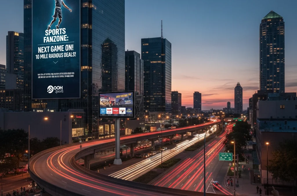 Why 90% of Sports Fans Take Action After Seeing DOOH Ads (And How to Capture Them in the Critical 10-Mile Zone)