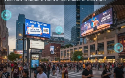 Why 90% of Sports Fans Take Action After Seeing DOOH Ads (And How to Capture Them in the Critical 10-Mile Zone)