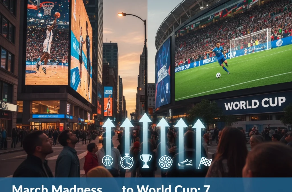 March Madness to World Cup: 7 Event-Specific DOOH Strategies That Delivered 144% Lift in Purchase Intent