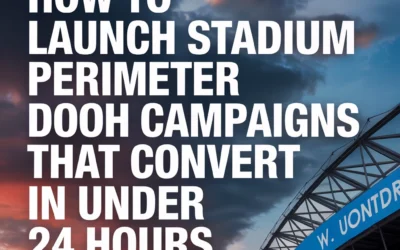 How to Launch Stadium Perimeter DOOH Campaigns That Convert in Under 24 Hours