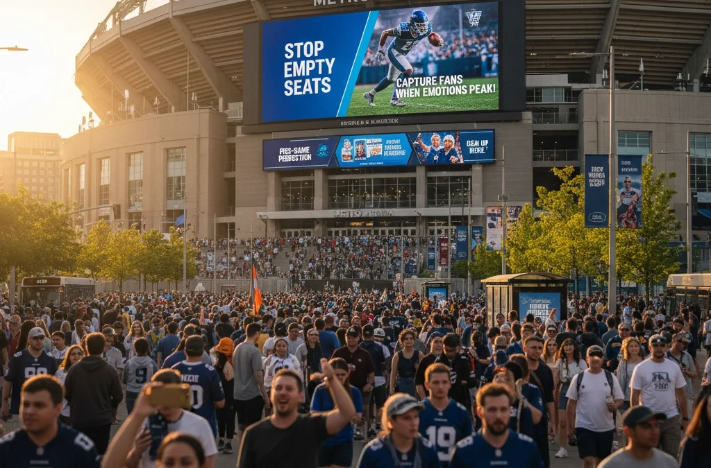 Stop Wasting Ad Spend on Empty Stadiums: How Pre-Game DOOH Targeting Captures Fans When Emotions Peak