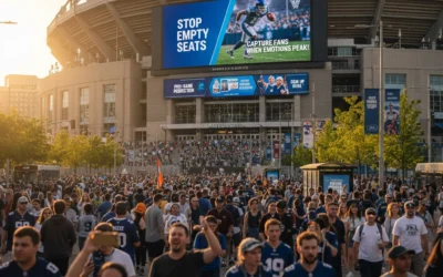 Stop Wasting Ad Spend on Empty Stadiums: How Pre-Game DOOH Targeting Captures Fans When Emotions Peak