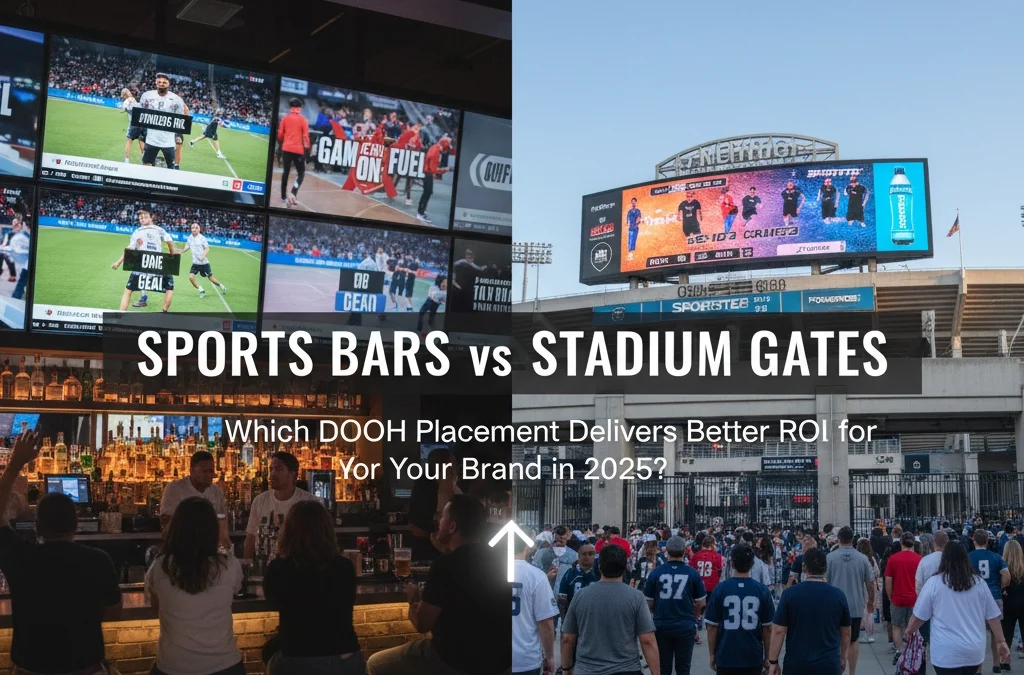 Sports Bars vs Stadium Gates: Which DOOH Placement Delivers Better ROI for Your Brand in 2025?