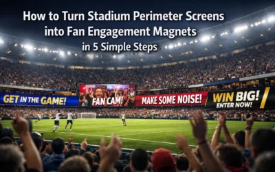 How to Turn Stadium Perimeter Screens into Fan Engagement Magnets in 5 Simple Steps