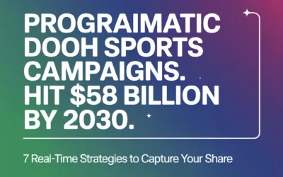 Programmatic DOOH Sports Campaigns Hit $58 Billion by 2030: 7 Real-Time Strategies to Capture Your Share