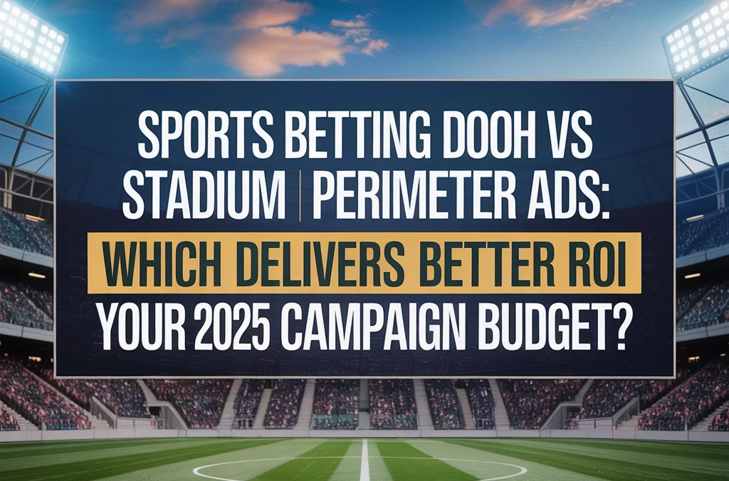 Sports Betting DOOH vs Stadium Perimeter Ads: Which Delivers Better ROI for Your 2025 Campaign Budget?