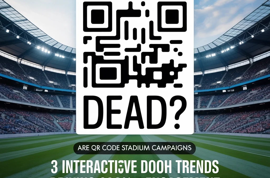 Are QR Code Stadium Campaigns Dead? 3 Interactive DOOH Trends Driving 200%+ Engagement
