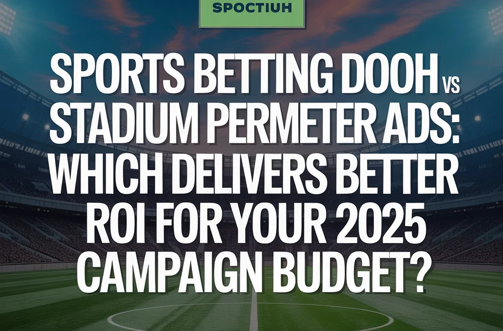 Sports Betting DOOH vs Stadium Perimeter Ads: Which Delivers Better ROI for Your 2025 Campaign Budget?