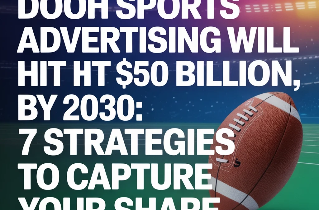 DOOH Sports Advertising Will Hit $50 Billion by 2030: 7 Strategies to Capture Your Share