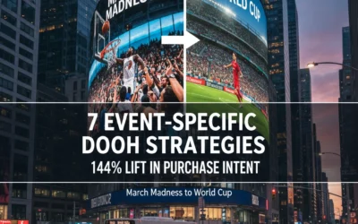 March Madness to World Cup: 7 Event-Specific DOOH Strategies That Delivered 144% Lift in Purchase Intent