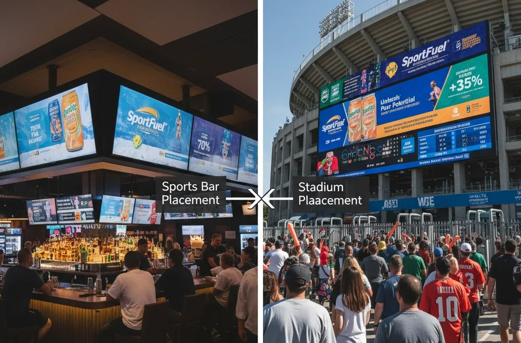 Sports Bars vs Stadium Gates: Which DOOH Placement Delivers Better ROI for Your Brand in 2025?