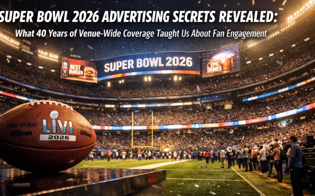 Super Bowl 2026 Advertising Secrets Revealed: What 40 Years of Venue-Wide Coverage Taught Us About Fan Engagement