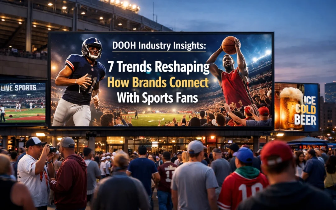 DOOH Industry Insights: 7 Trends Reshaping How Brands Connect With Sports Fans