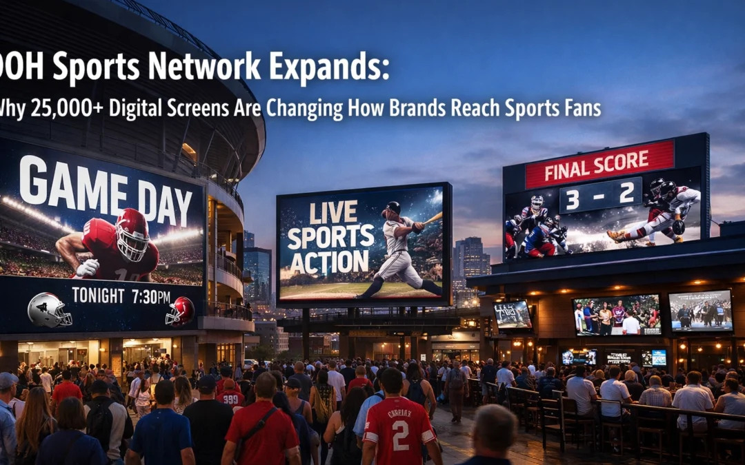 OOH Sports Network Expands: Why 25,000+ Digital Screens Are Changing How Brands Reach Sports Fans