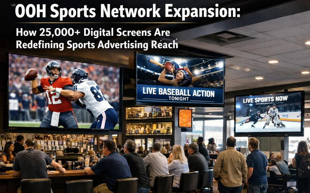 OOH Sports Network Expansion: How 25,000+ Digital Screens Are Redefining Sports Advertising Reach