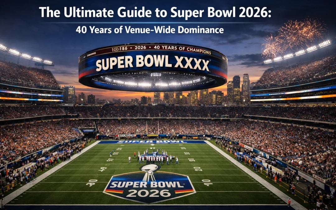 The Ultimate Guide to Super Bowl 2026: 40 Years of Venue-Wide Dominance