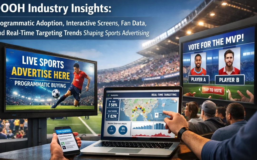 DOOH Industry Insights: Programmatic Adoption, Interactive Screens, Fan Data, and Real-Time Targeting Trends Shaping Sports Advertising