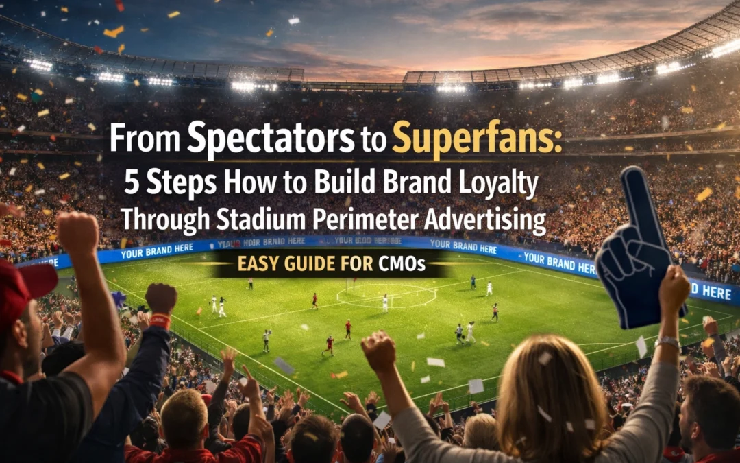 From Spectators to Superfans: 5 Steps How to Build Brand Loyalty Through Stadium Perimeter Advertising (Easy Guide for CMOs)