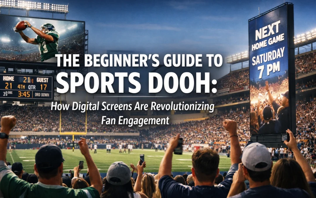 The Beginner's Guide to Sports DOOH: How Digital Screens Are Revolutionizing Fan Engagement
