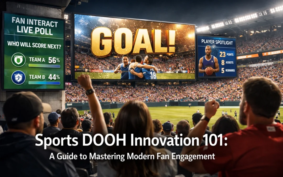 Sports DOOH Innovation 101: A Guide to Mastering Modern Fan Engagement