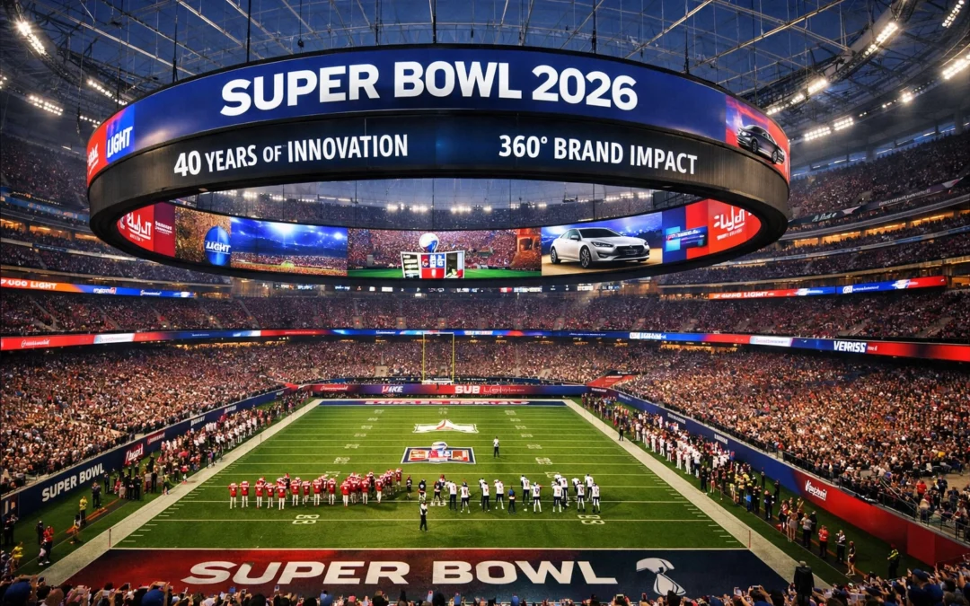 Super Bowl 2026 Advertising Secrets Revealed: How 40 Years of Stadium Innovation Delivers 360-Degree Brand Impact