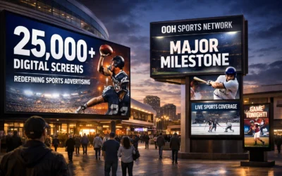 OOH Sports Network Hits Major Milestone: How Our 25,000+ Digital Screens Are Redefining Sports Advertising