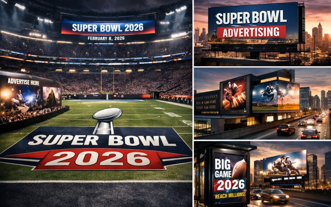 The Ultimate Guide to Super Bowl 2026 Advertising: From Stadium Floors to Billboard Tops (and Everything in Between)