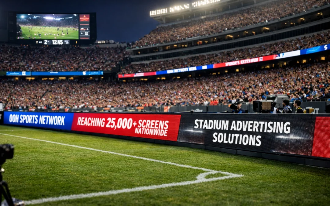 OOH Sports Network Expansion: How 25,000+ Digital Screens Are Revolutionizing Stadium Perimeter Advertising for Media Buyers