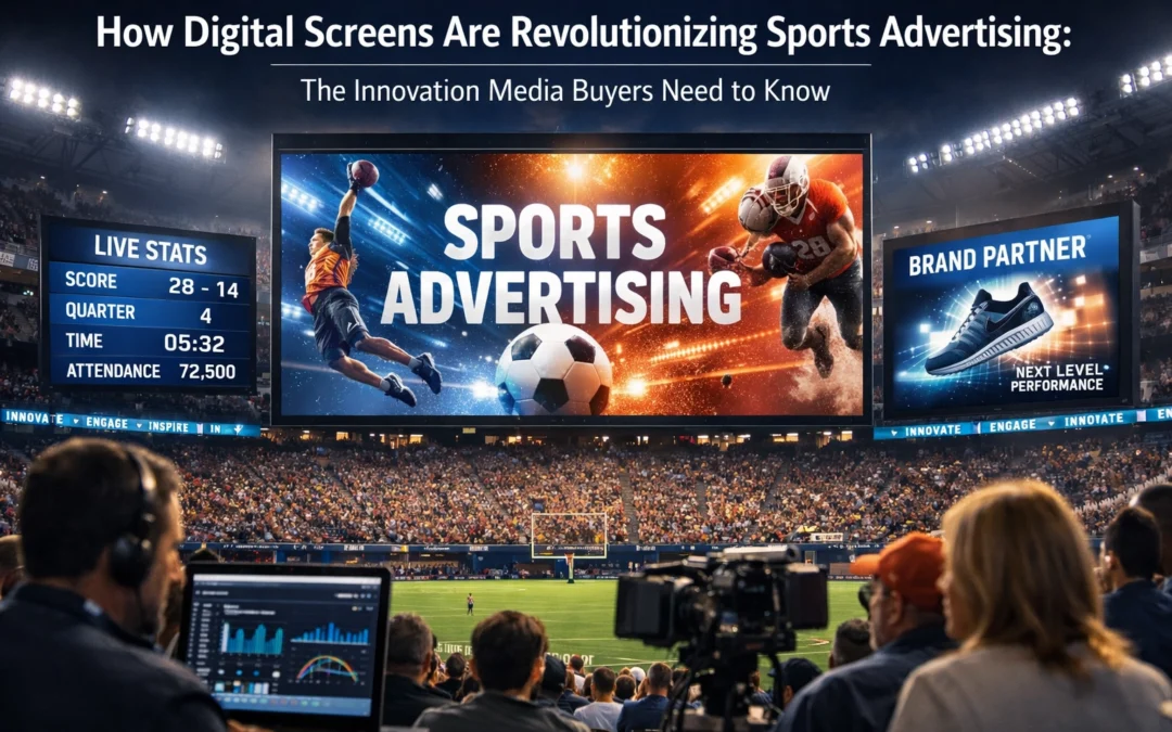 How Digital Screens Are Revolutionizing Sports Advertising: The Innovation Media Buyers Need to Know