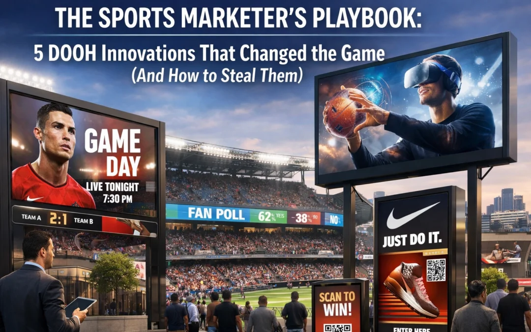 The Sports Marketer’s Playbook: 5 DOOH Innovations That Changed the Game (And How to Steal Them)