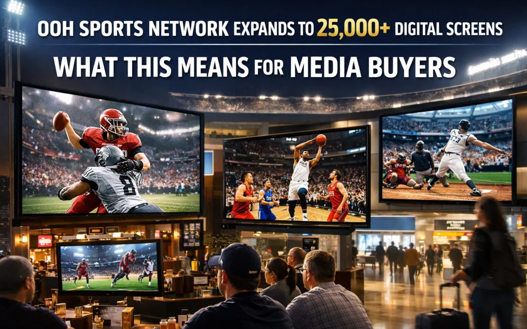 OOH Sports Network Expands to 25,000+ Digital Screens: What This Means for Media Buyers