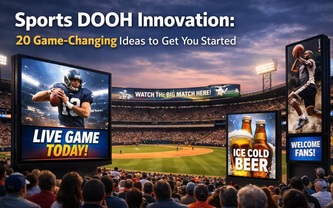 Sports DOOH Innovation: 20 Game-Changing Ideas to Get You Started