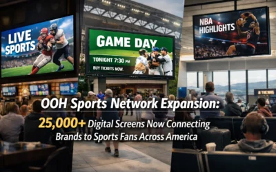 OOH Sports Network Expansion: 25,000+ Digital Screens Now Connecting Brands to Sports Fans Across America