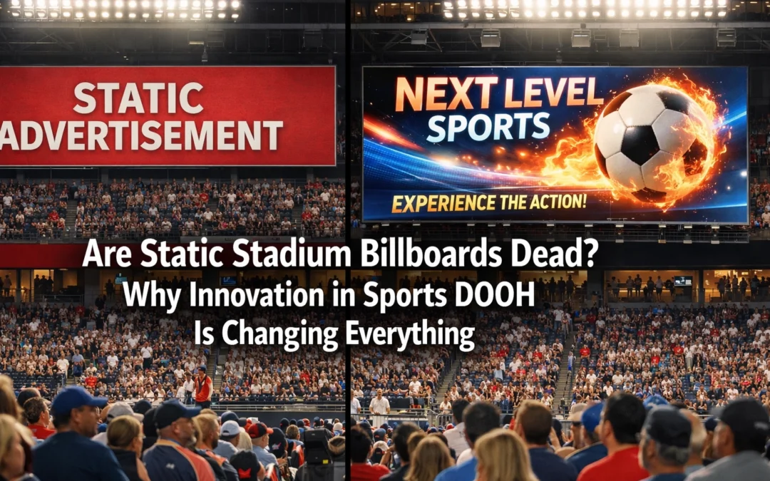 Are Static Stadium Billboards Dead? Why Innovation in Sports DOOH Is Changing Everything
