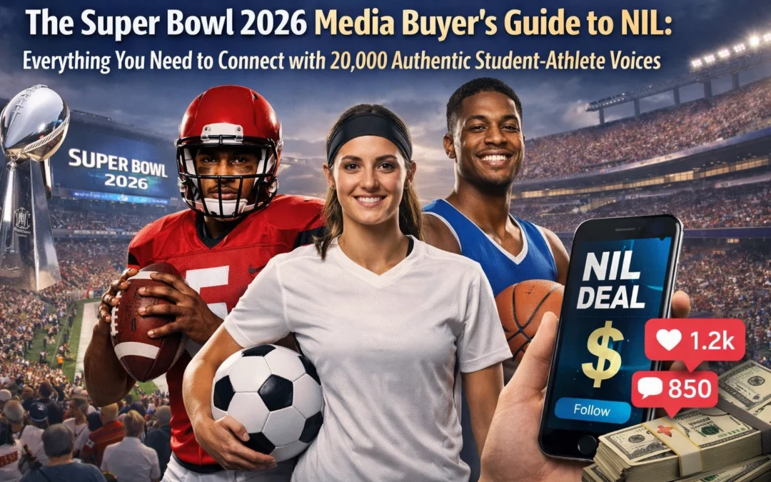 The Super Bowl 2026 Media Buyer’s Guide to NIL: Everything You Need to Connect with 20,000 Authentic Student-Athlete Voices