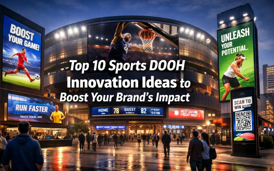 Top 10 Sports DOOH Innovation Ideas to Boost Your Brand’s Impact