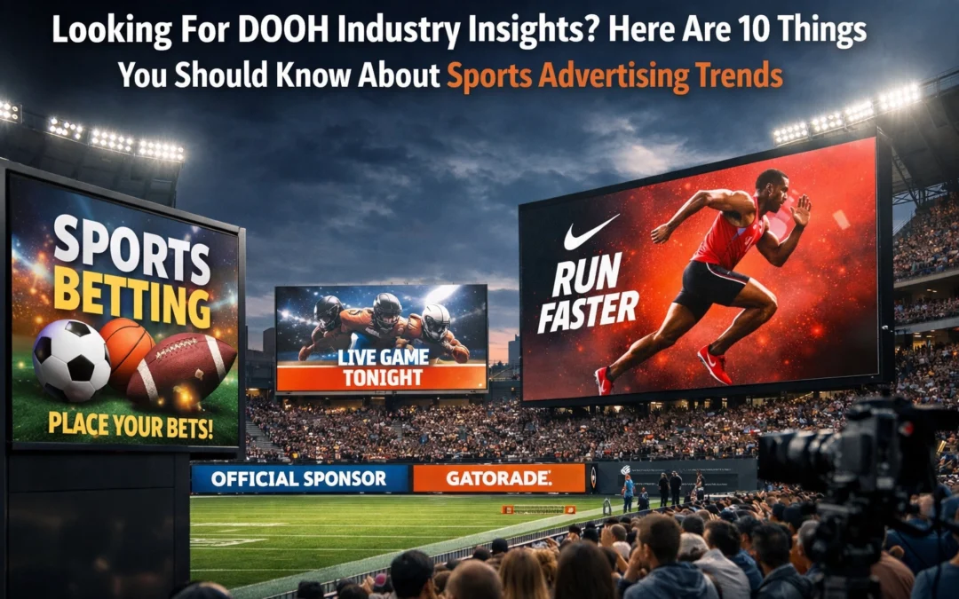 Looking For DOOH Industry Insights? Here Are 10 Things You Should Know About Sports Advertising Trends