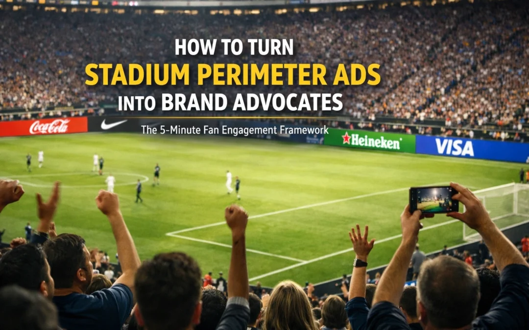 How to Turn Stadium Perimeter Ads Into Brand Advocates: The 5-Minute Fan Engagement Framework