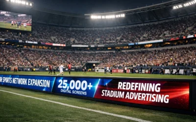 OOH Sports Network Expansion: How 25,000+ Digital Screens Are Redefining Stadium Perimeter Advertising