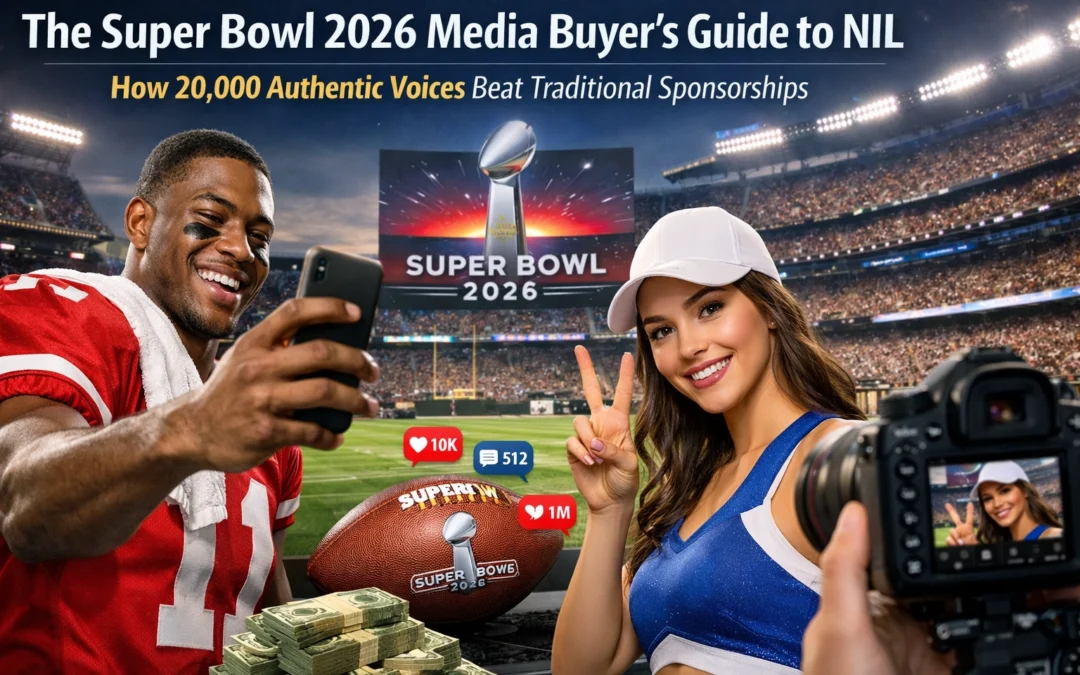 The Super Bowl 2026 Media Buyer’s Guide to NIL: How 20,000 Authentic Voices Beat Traditional Sponsorships