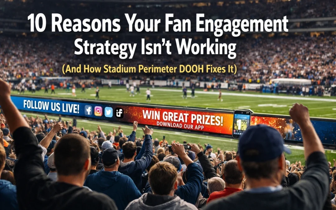 10 Reasons Your Fan Engagement Strategy Isn't Working (And How Stadium Perimeter DOOH Fixes It)