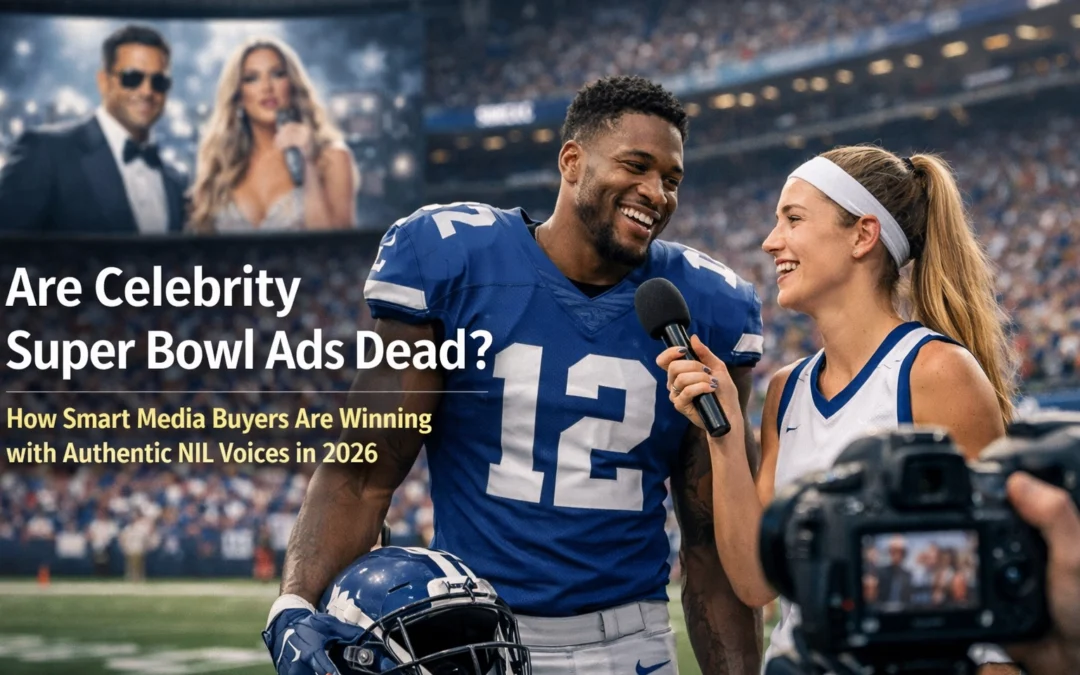 Are Celebrity Super Bowl Ads Dead? How Smart Media Buyers Are Winning with Authentic NIL Voices in 2026