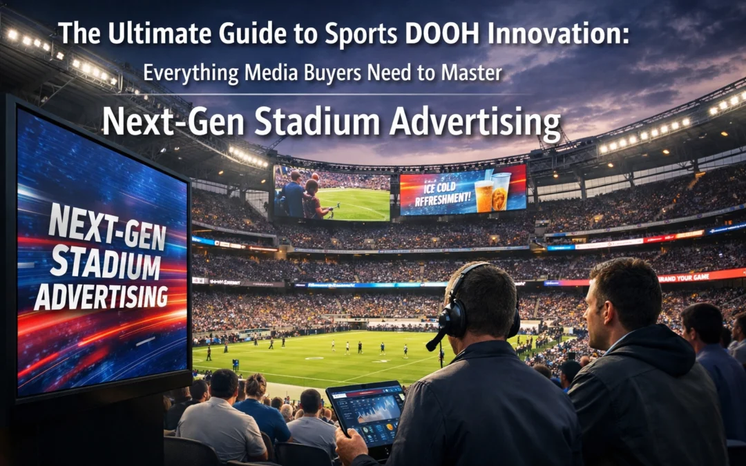 The Ultimate Guide to Sports DOOH Innovation: Everything Media Buyers Need to Master Next-Gen Stadium Advertising