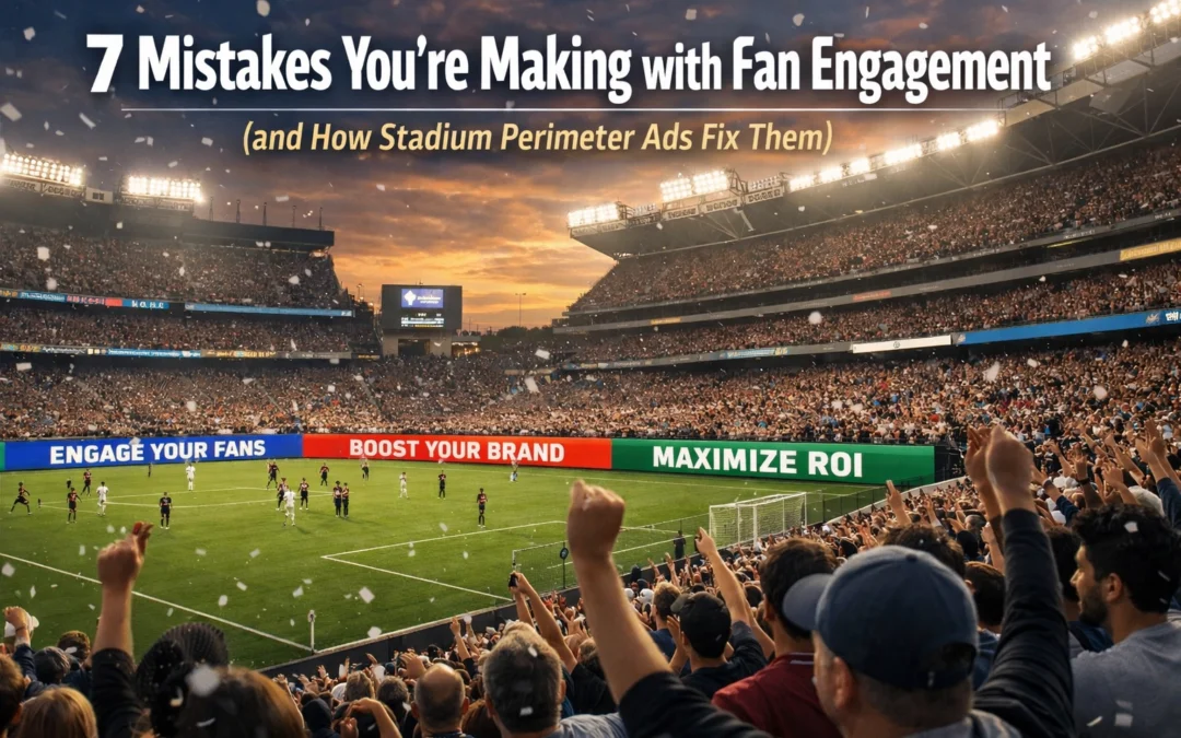 7 Mistakes You’re Making with Fan Engagement (and How Stadium Perimeter Ads Fix Them)