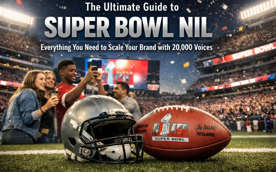 The Ultimate Guide to Super Bowl NIL: Everything You Need to Scale Your Brand with 20,000 Voices