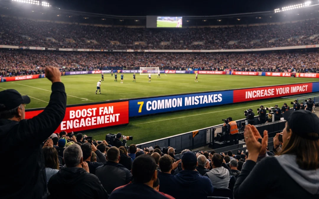 7 Mistakes You’re Making with Fan Engagement (and How Stadium Perimeter Ads Fix Them)