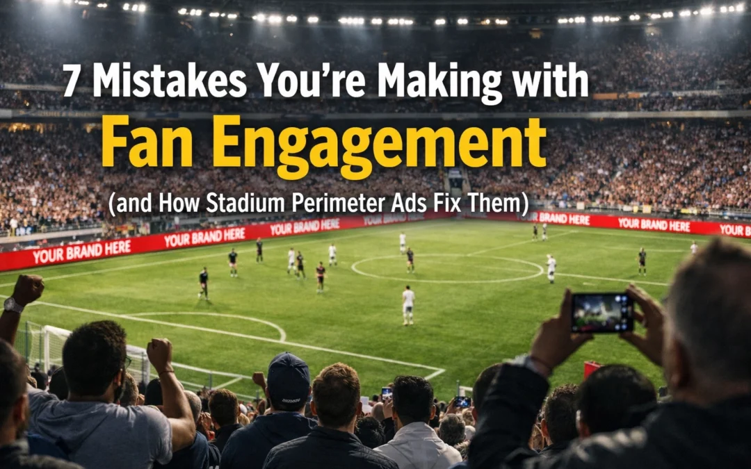 7 Mistakes You’re Making with Fan Engagement (and How Stadium Perimeter Ads Fix Them)