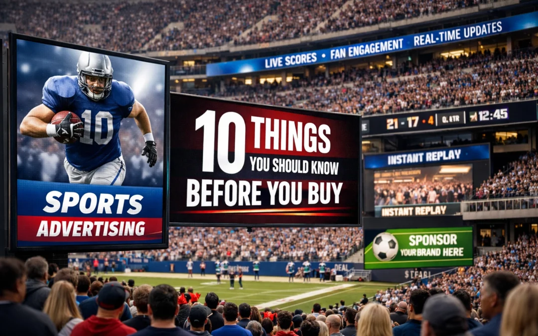 Looking for Sports DOOH Innovation? Here Are 10 Things You Should Know Before You Buy