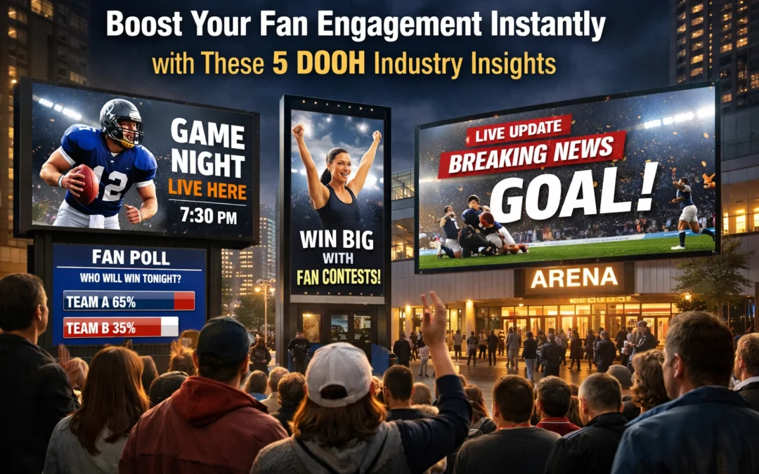 Boost Your Fan Engagement Instantly with These 5 DOOH Industry Insights